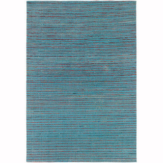 Artist's Loom Hand-Woven Contemporary Solid Pattern Rug (5'x7'6")