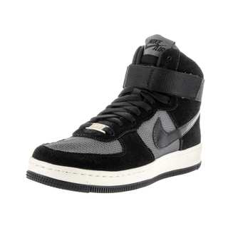 Nike Women's Nike AF1 Ultra Force Mid Black, and Dark Grey Suede Basketball Shoes