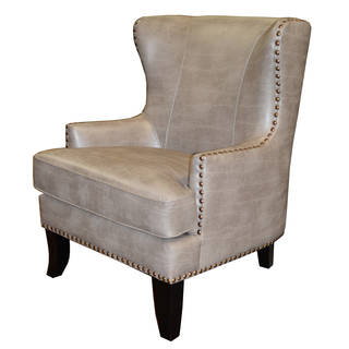 Hornbrook Leather Wingback Armchair
