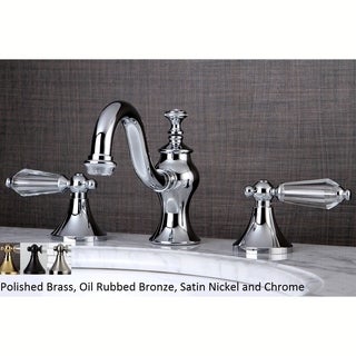 Victorian Crystal Widespread Bathroom Faucet