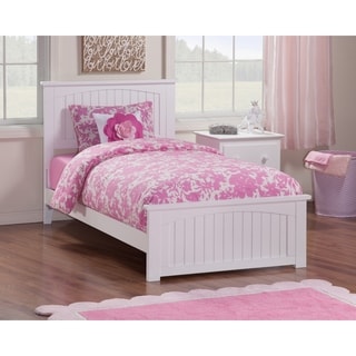 Nantucket Twin Bed with Matching Foot Board in White