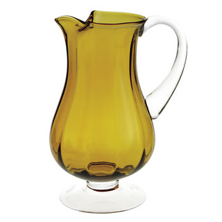 Impressions Mouth Blown Amber Glass 54 oz. 11 in. H Pitcher