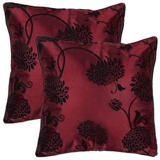 Artist's Loom Decorative Removable Cover 18-inch Square Pillow (Set of 2)
