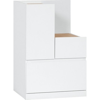 Voelkel Muto Collection Wooden Low L-shaped Storage Cabinet