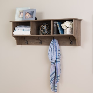 Prepac Drifted Grey Wood 48-inch Wide Floating Entryway Shelf