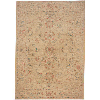 Herat Oriental Afghan Hand-knotted Tribal Oushak Wool Rug (3'5 x 4'10)