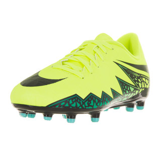 Nike Kids' Jr. Hypervenom Phelon II Volt Yellow, Black, Hyper Turqouise, and Clear Jade Synthetic Soccer Cleats