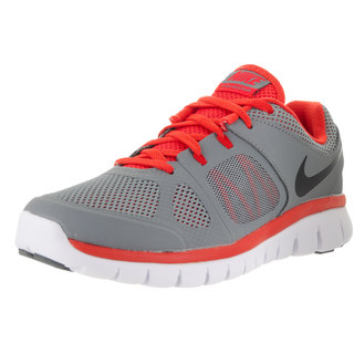 Nike Kids' Flex 2014 Rn GS Cool Grey/Black/Light Crimson/White Running Shoes
