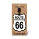 Puzzled Route 66 Multicolor Plastic Luggage Tag - Thumbnail 1