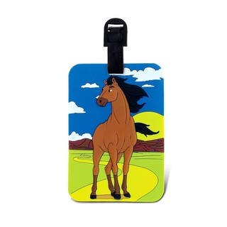 Puzzled Horse Luggage Tag