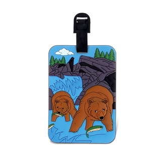 Puzzled Grizzly Luggage Tag