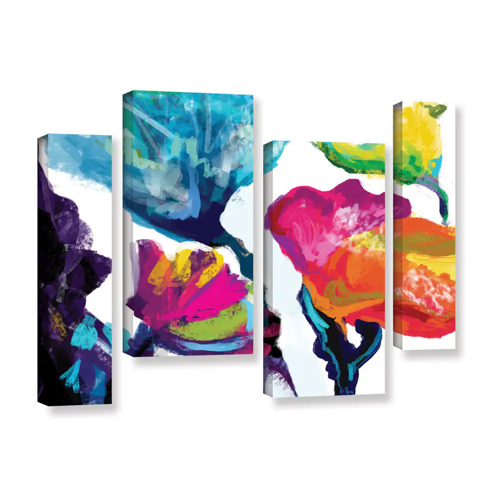 Chandler CChase's 'Colorsplash' 4 Piece Gallery Wrapped Canvas Staggered Set