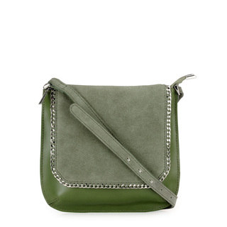 Phive Rivers Women's Leather Crossbody Bag (Green, PR1231)