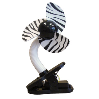 Dreambaby Black and White Plastic Zebra Stroller Fan