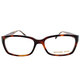 Michael Kors Tortoise Plastic Rectangle Eyeglasses - Thumbnail 1