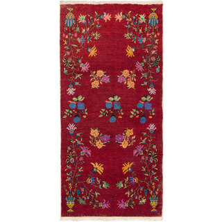 ecarpetgallery Hand-Knotted Keisari Vintage Red Wool Rug (4'7 x 9'6)