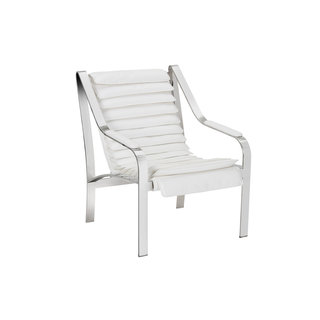 CANBERRA CHAIR - WHITE LEATHER
