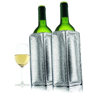 Vacu Vin Active Wine Cooler Silver (Set of 2)