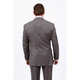 Demantie Men's Grey Classic Fit 3-Piece Suit