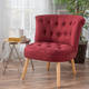 Thumbnail 4, Christopher Knight Home Cicely Tufted Fabric Accent Chair. Changes active main hero.