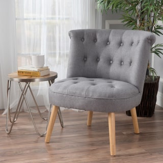 Cicely Tufted Fabric Accent Chair by Christopher Knight Home