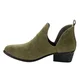 Yoki EE62 Women's Faux Suede Side-slit Pull-on Chunky Casual Ankle Booties - Thumbnail 9