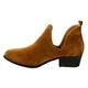 Yoki EE62 Women's Faux Suede Side-slit Pull-on Chunky Casual Ankle Booties - Thumbnail 12
