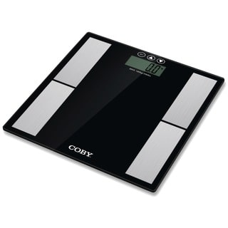 Coby Glass Black Digital Body-fat Scale