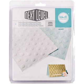 Next Level Embossing Folders 6"X6" 2/Pkg-Dotted