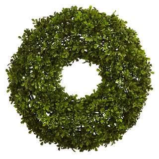 Nearly Natural 22-inch Boxwood Wreath