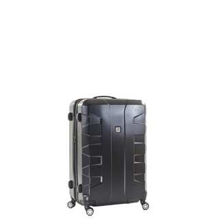 Ful Laguna 21-inch Upright Hard Case, Black Spinner Rolling Luggage Suitcase