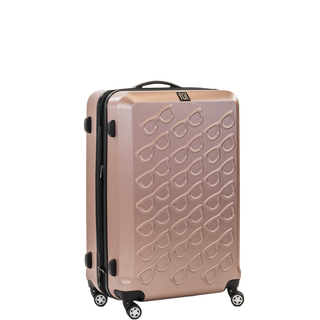 Ful Sunglasses 21-inch Hard Case, Upright, Gold Spinner Rolling Luggage Suitcase
