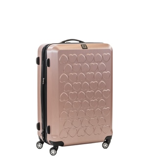 Ful Hearts 21-inch Hard Case, Upright, Gold Spinner Rolling Luggage Suitcase