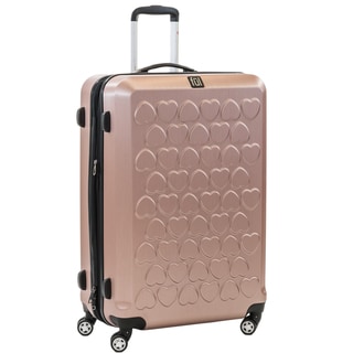 Ful Hearts 29-inch Hard Case, Upright, Gold Spinner Rolling Luggage Suitcase