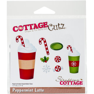 CottageCutz Die-Peppermint Latte, 1.5"X3.1"