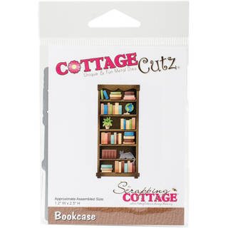 CottageCutz Die-Bookcase, 1.2"X2.5"
