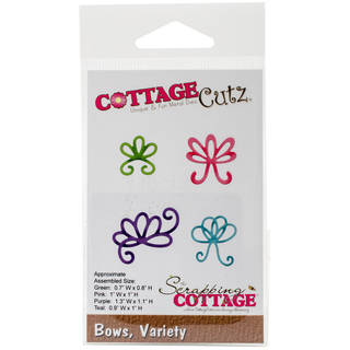 CottageCutz Die-Bows, .7" To 1.3"