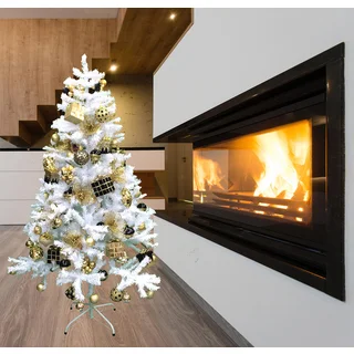 Premium 6-foot Artificial Christmas Tree With Solid Metal Legs