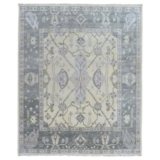 FineRugCollection Handmade Oushak Beige/ Grey Wool Rug (8'3' x 10')