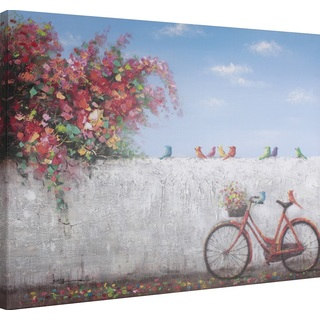 Hobbitholeco 'Red Cycle' 30-inch x 40-inch Gallery-wrapped Canvas Wall Art