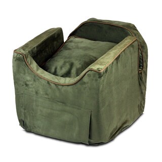 Snoozer Luxury Microsuede Lookout II Dog Olive Car Seat