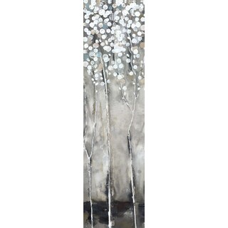 Hobbitholeco 'White Tree Flowers III' Wrapped Canvas Art