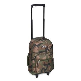 Everest 17-inch Woodland Camo Wheeled Backpack