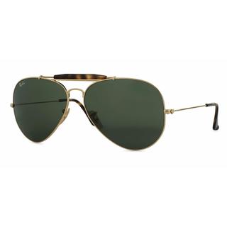 Ray Ban Mens RB3029 OUTDOORSMens II 181 Gold Metal Cateye Sunglasses