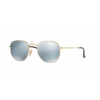 Ray Ban Mens RB3548N 001/30 Gold Metal Square Sunglasses