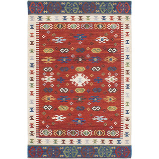 ecarpetgallery Antalya Red Wool Kilim (8'0 x 10'0)