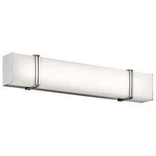 Kichler Lighting Impello Collection 30-inch Chrome LED Linear Bath/Vanity Light