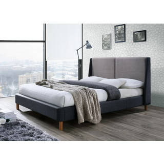 Oliver Grey Upholstered Queen-size Platform Bed