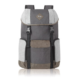 Solo Urban Nomad Flapover Grey Polyester 15.6-inch Laptop Backpack