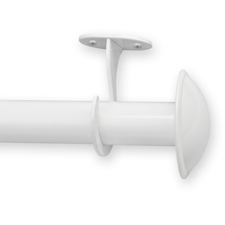 White Metal Outdoor Curtain Rod